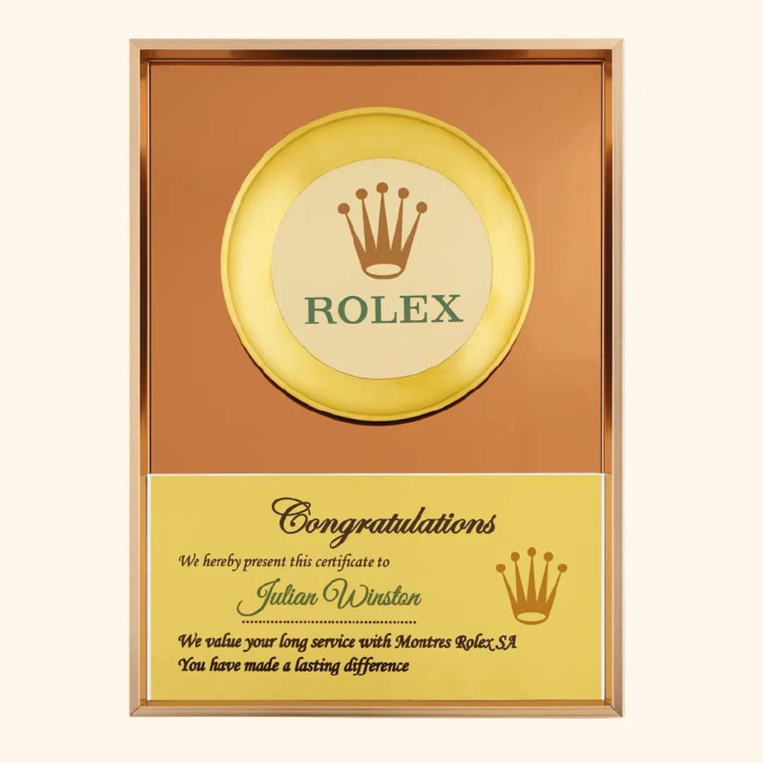 ROLEX- PI 26-1006 (METAL FRAME) (12" × 8.5")